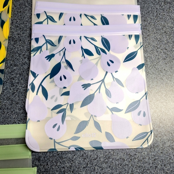 ELLO Reusable BPA Free Easy Zip Food Storage Bags, 14 Pieces NWOT - Picture 6 of 11